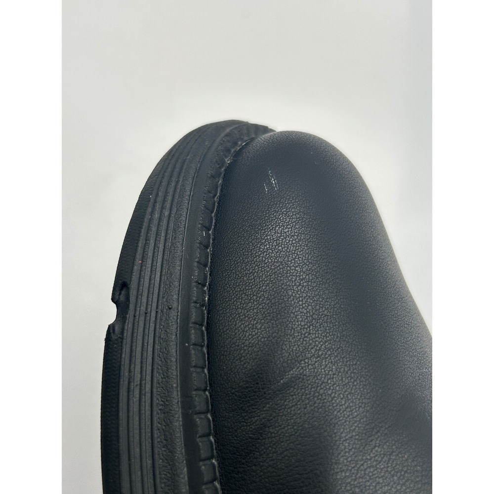 Skechers Slip-ins Shoes, Black Lea./Syn. Oxford, Men's 10.5, Slip Resistant - Picture 13 of 14
